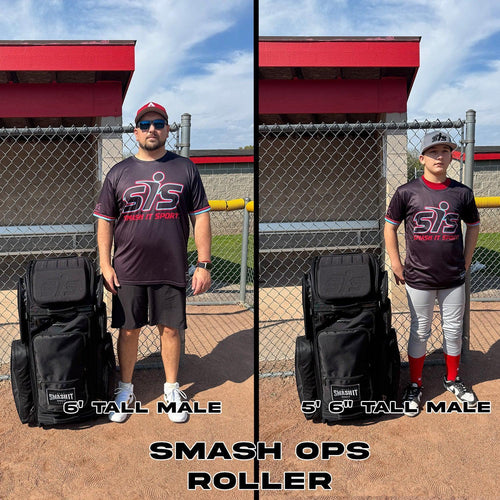 2025 Smash Ops Guerrilla V4 Roller Bag - Black/Charcoal - Smash It Sports