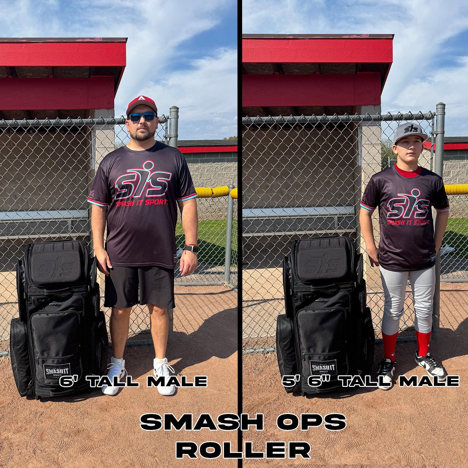 2025 Smash Ops Guerrilla V4 Roller Bag - Navy/Grey - Smash It Sports