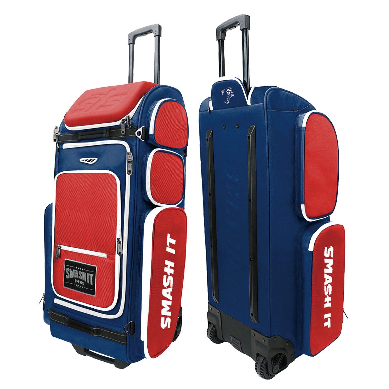2025 Smash Ops Guerrilla V4 Roller Bag - Red/Navy - Smash It Sports