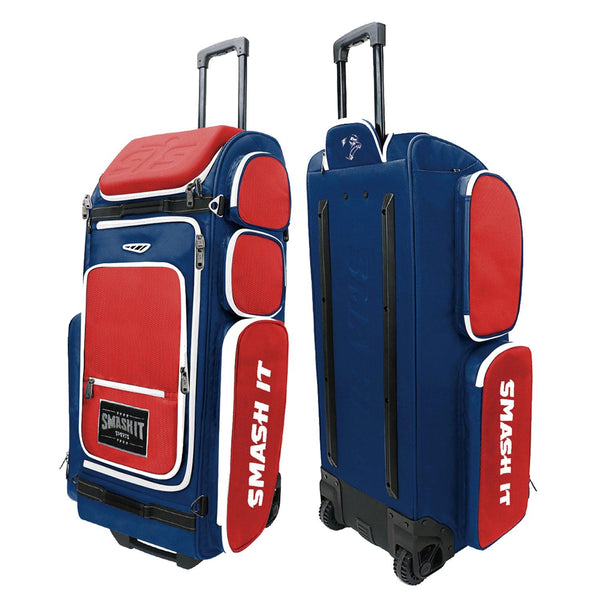 2025 Smash Ops Guerrilla V4 Roller Bag - Red/Navy - Smash It Sports