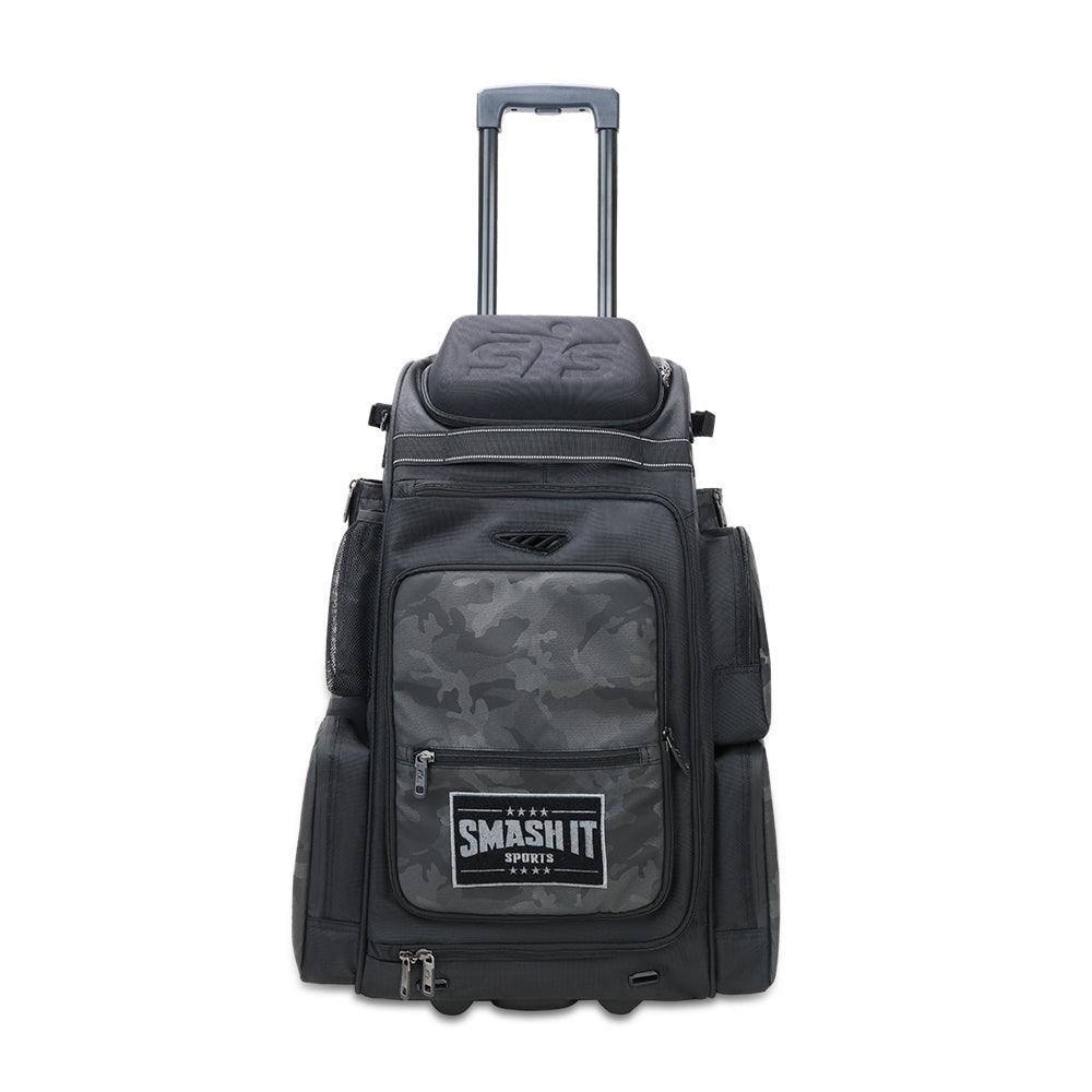 2025 Smash Ops Lil’ Guerrilla Hybrid Roller/Bat Pack Bag - Black Camo - Smash It Sports
