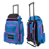 2025 Smash Ops Lil’ Guerrilla Hybrid Roller/Bat Pack Bag - Carolina/Pink - Smash It Sports