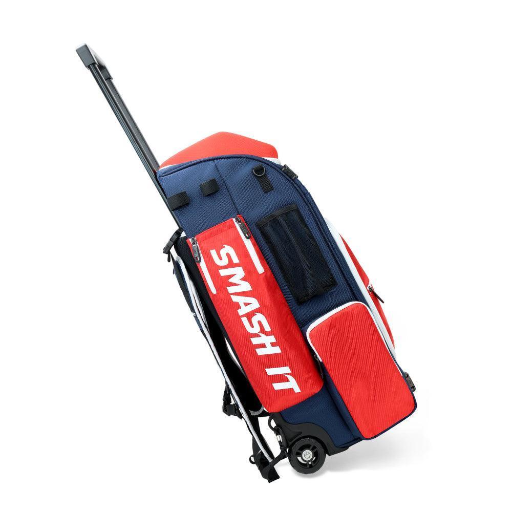 2025 Smash Ops Lil’ Guerrilla Hybrid Roller/Bat Pack Bag - Red/Navy - Smash It Sports