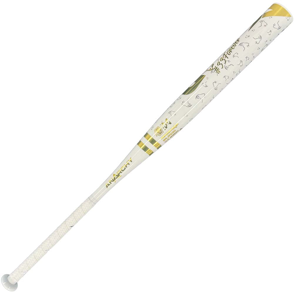 (AUCTION) NEW 2025 Anarchy GOAT White Balanced USA/ASA Slowpitch Softball Bat ASPGOATB25A (25oz)