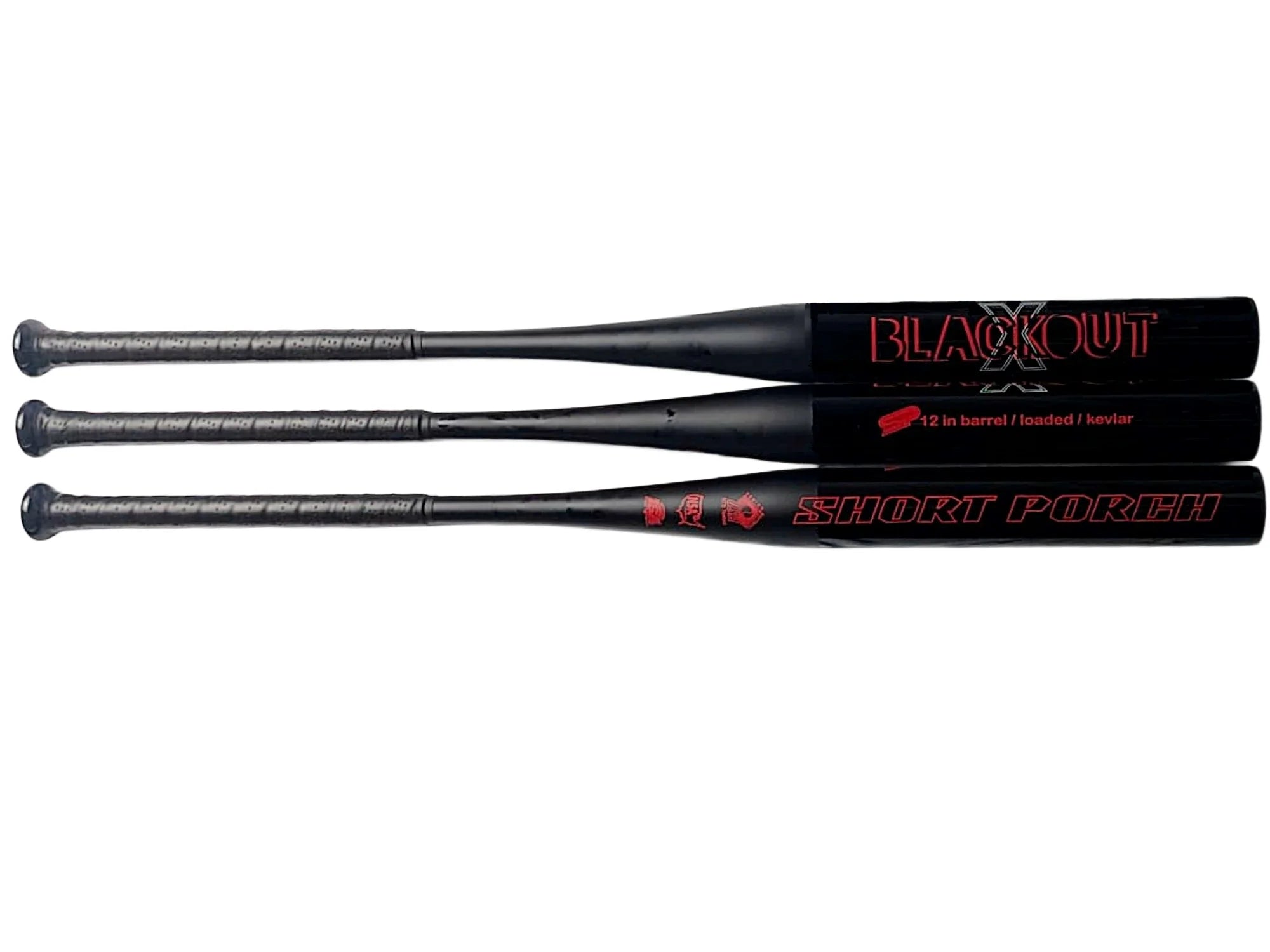 2025 Short Porch Kevlar Spin Tech Black Out X - SSUSA Senior Slowpitch Softball Bat