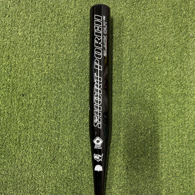 2025 Short Porch Wig Popper Black Out OG KEVLAR End Loaded 1-Piece SSUSA Senior Slowpitch Softball Bat [USED-UB-199] 27oz