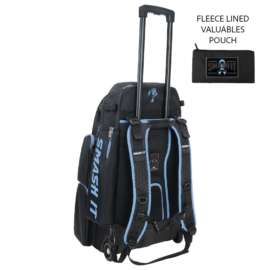 2025 Smash Ops Lil’ Guerrilla Hybrid Roller/Bat Pack Bag - Carolina Cancer Awareness