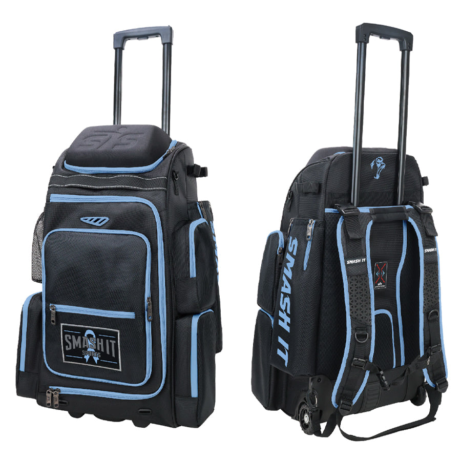 2025 Smash Ops Lil’ Guerrilla Hybrid Roller/Bat Pack Bag - Carolina Cancer Awareness