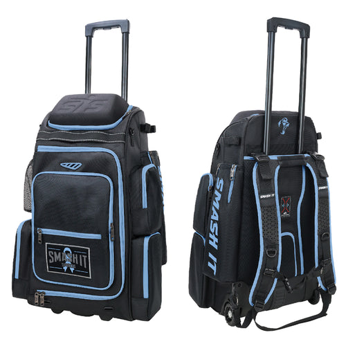 Smash Ops Lil’ Guerrilla Hybrid Roller/Bat Pack Bag - Carolina Cancer Awareness