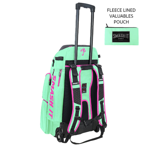 Smash Ops Lil’ Guerrilla Hybrid Roller/Bat Pack Bag - Mint/Pink