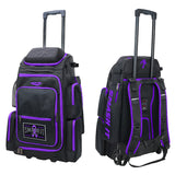 2025 Smash Ops Lil’ Guerrilla Hybrid Roller/Bat Pack Bag - Purple Cancer Awareness