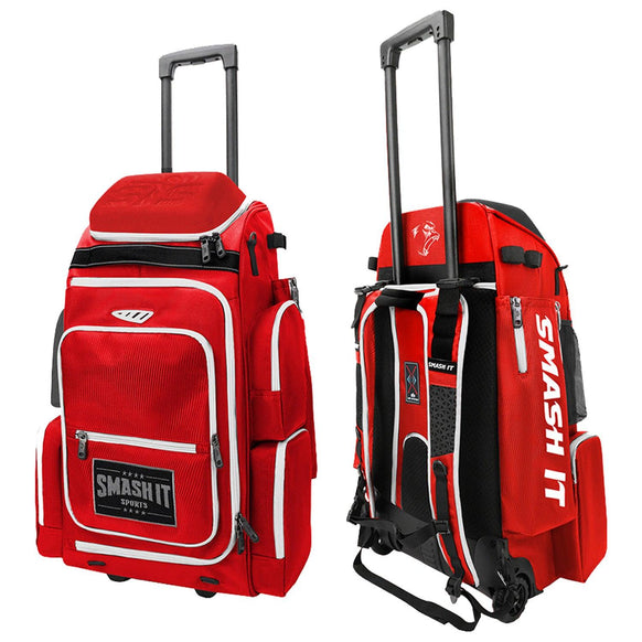 2025 Smash Ops Lil’ Guerrilla Hybrid Roller/Bat Pack Bag - Red/White