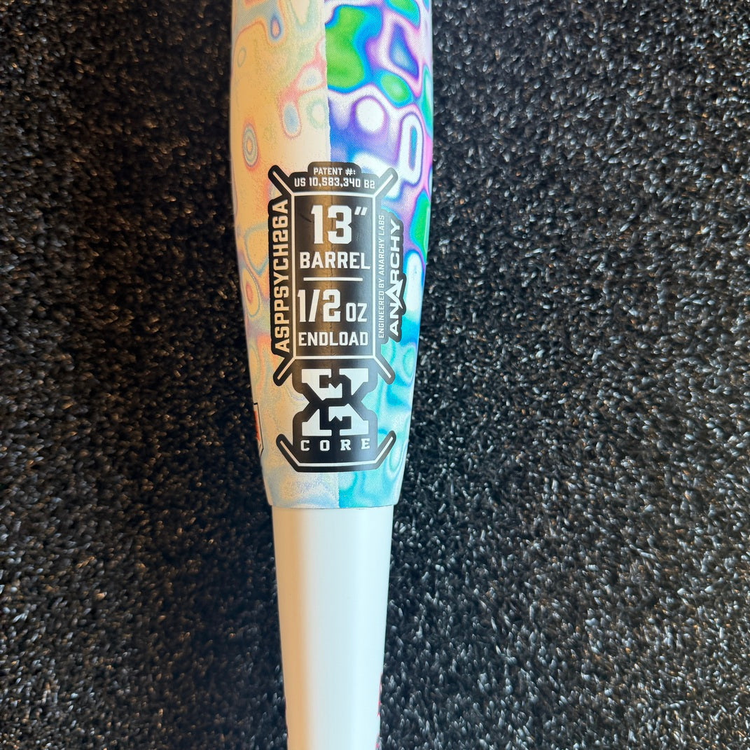 2026 Anarchy Psychedelic V1 2-Piece End Loaded USA/ASA Slowpitch Softball Bat ASPPSYCH26A