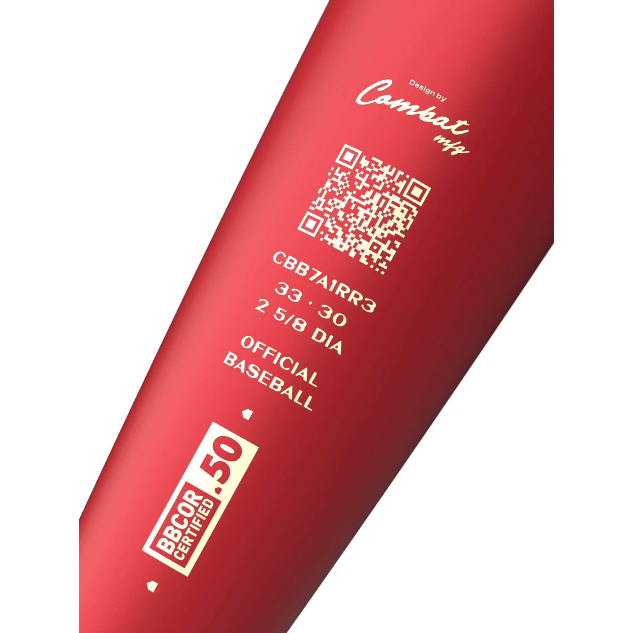 2026 Combat MFG Steel Horses Red Rider SPEC-A1 -3 BBCOR Baseball Bat - CBB7A1RR3