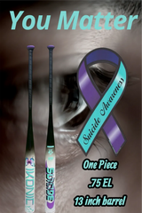 2026 Ikonic Sports Suicide Awareness/Prevention 1-Piece SSUSA Senior Slowpitch Softball Bat