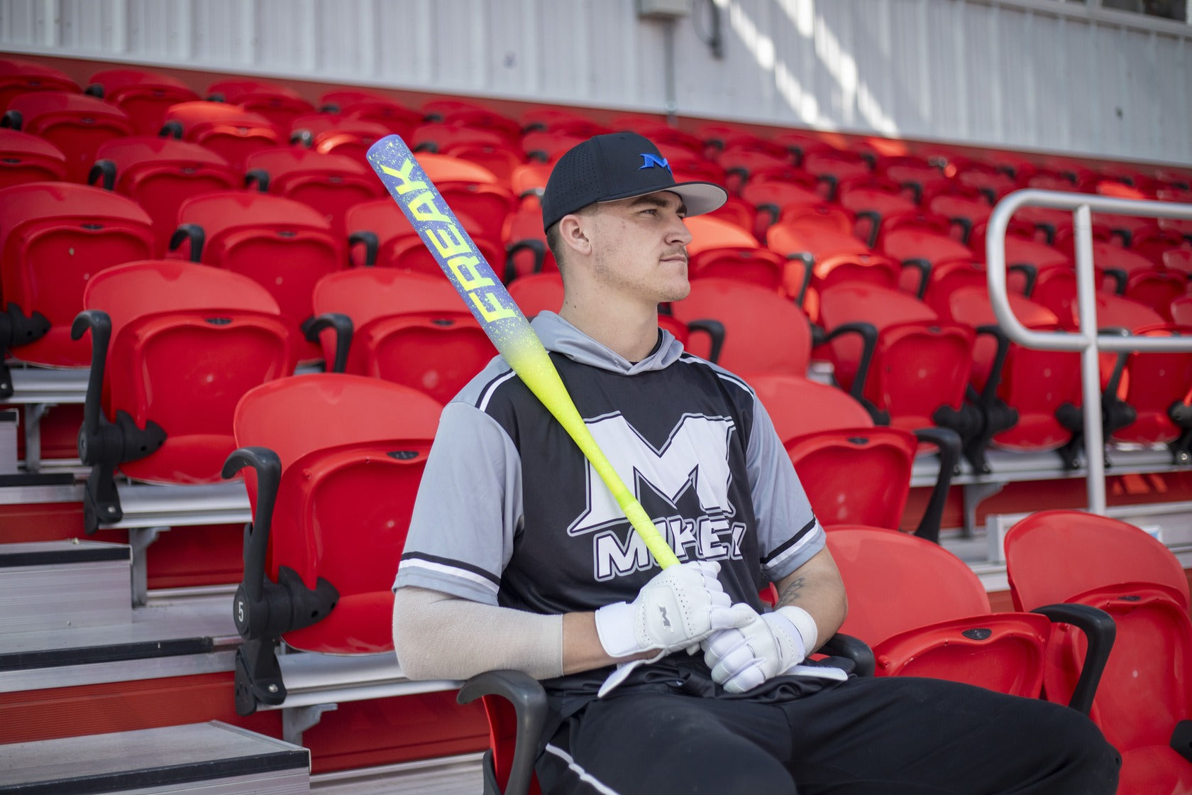 2026 Miken Freak Splatter 1-Piece Maxload USSSA Slowpitch Softball Bat - MSU6FRK1L