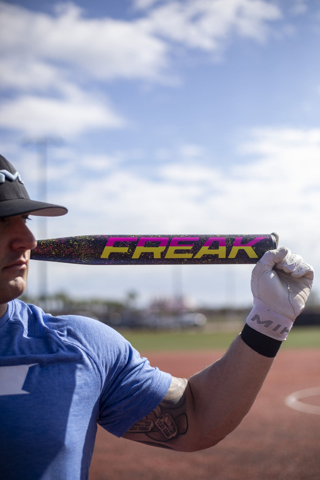 2026 Miken Freak Splatter 2-Piece Maxload USA/ASA Slowpitch Softball Bat - MSA6FRKL