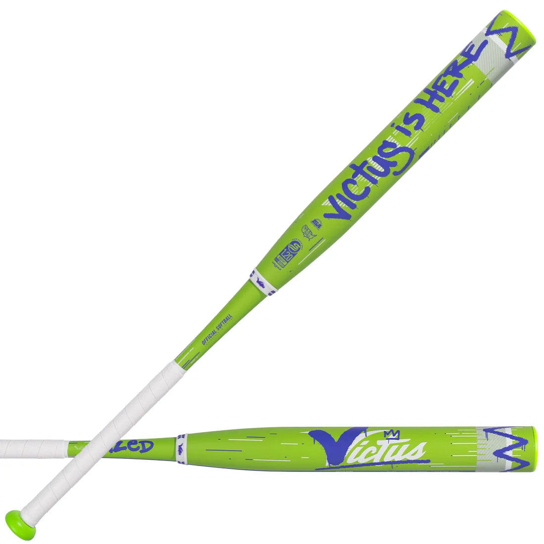 2026 Victus Vandalized Green 2-Piece Ya-Ya Load USSSA Slowpitch Softball Bat - VSPVD22YU