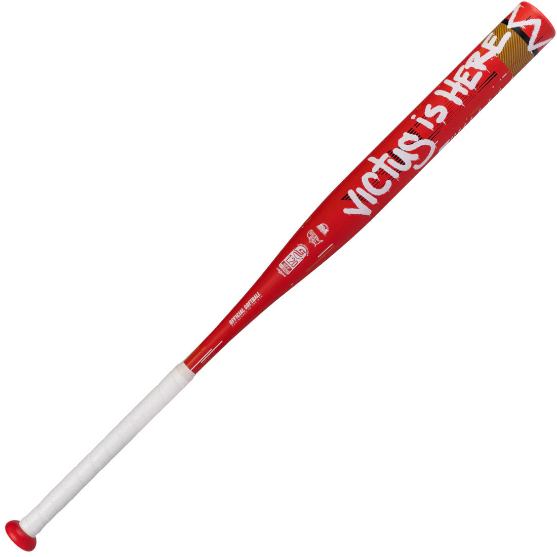 2026 Victus Vandalized Red 1-Piece End Loaded USSSA Slowpitch Softball Bat - VSPVA1YU
