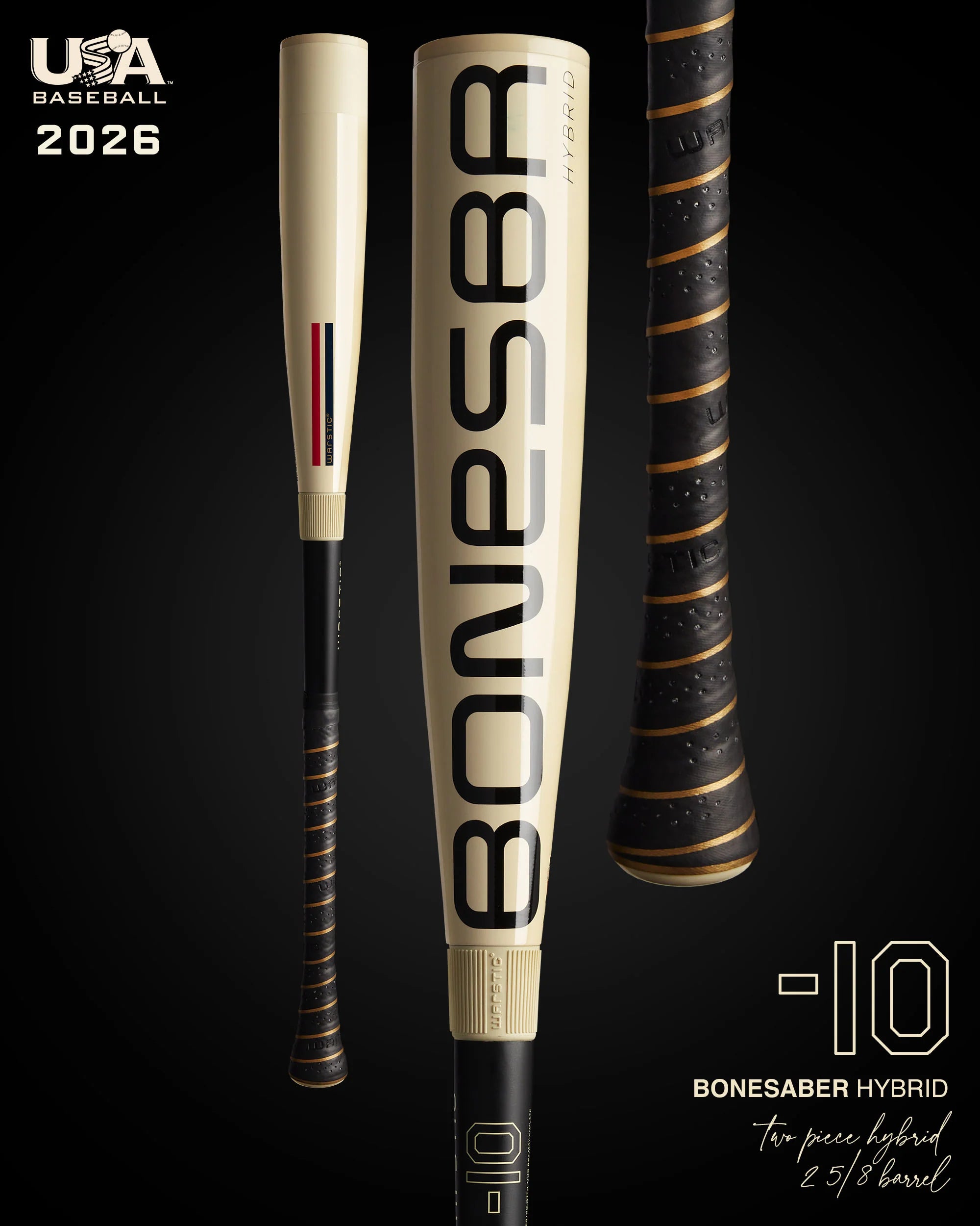 2025 Warstic Bonesaber Hybrid Metal USA Baseball Bat -10