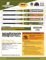 Suncoast Melee Superload2 12" 2-Piece SSUSA Senior Slowpitch Softball Bat
