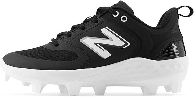 New Balance Women's Fresh Foam Velo V3 Molded Softball Cleats - Black with White - SPVELOK3 - Smash It Sports