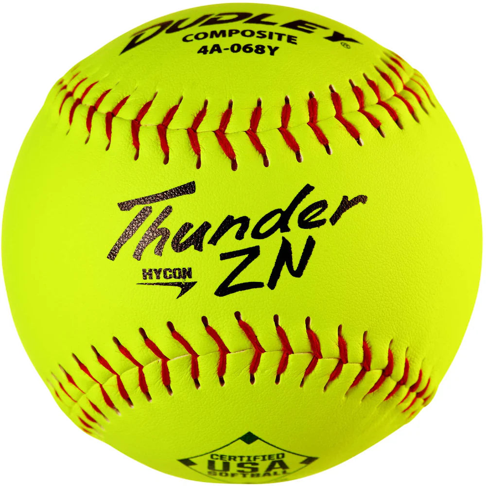 Dudley USA/ASA Thunder ZN Hycon 12" 52/300 Softballs (4A-068Y)