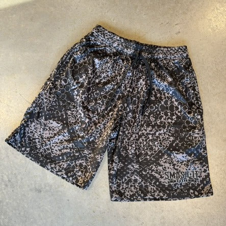 Smash It Sports Mesh Shorts - Snakeskin (Black/Charcoal) – Barrel View | Smash It Sports | pro, sport