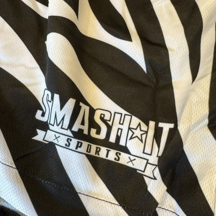 Smash It Sports Mesh Shorts - Zebra – Barrel View | Smash It Sports | pro, sport