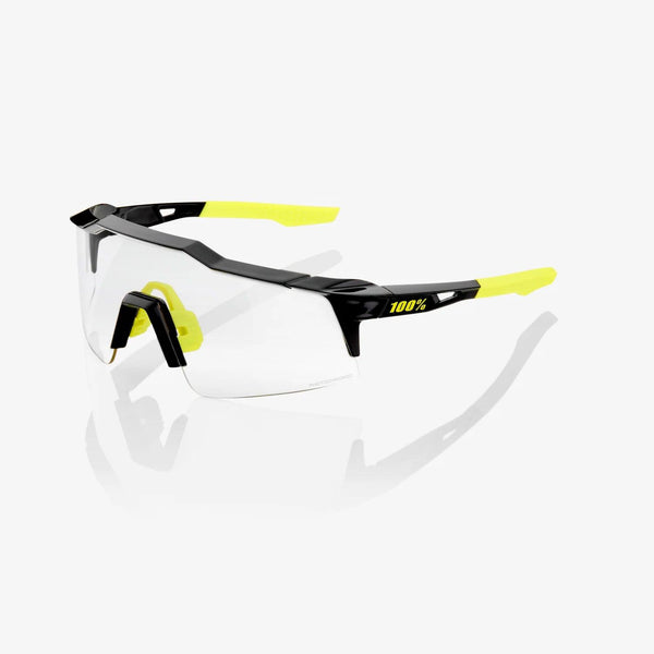 100 Percent Sunglasses -SPEEDCRAFT SL - Gloss Black - Photochromic Lens - Smash It Sports