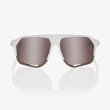100 Percent Sunglasses - Norvik - Soft Tact White - HiPER Silver Mirror Lens