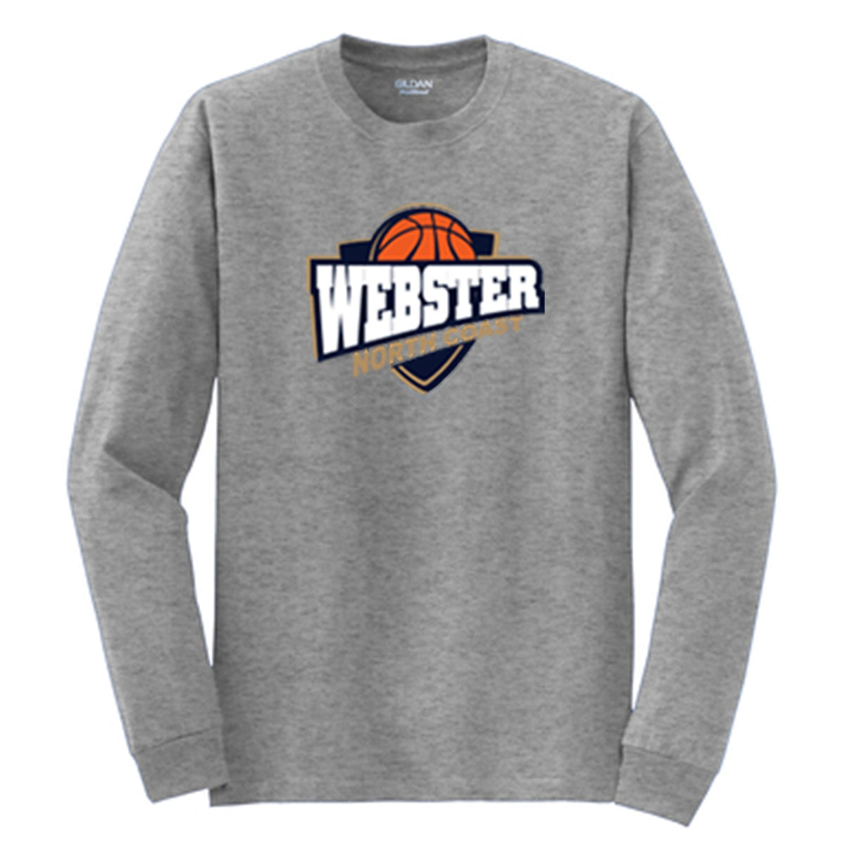 Webster North Coast Basketball Long Sleeve T-Shirt-8400