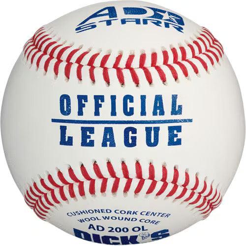 AD STARR Official League Baseballs (Ages 16 & Under) - AD 200 OL - Smash It Sports