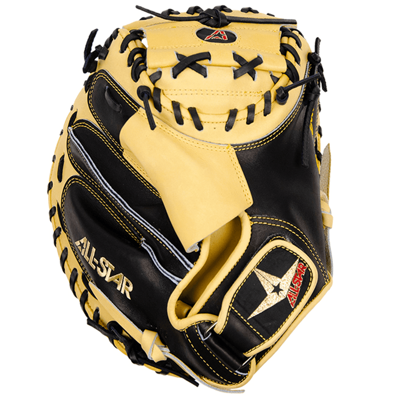 All Star Pro Elite 33.5" Black/Tan Catchers Mitt/Glove - Smash It Sports