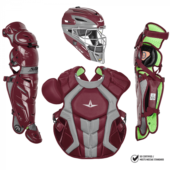 All Star S7 Axis Adult NOCSAE Certified Catchers Set - Solid Colors