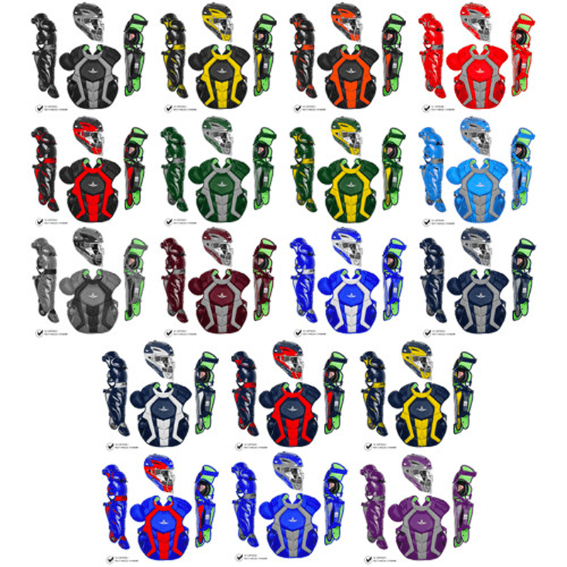All Star S7 Axis Adult NOCSAE Certified Catchers Set - Two Tone - Smash It Sports