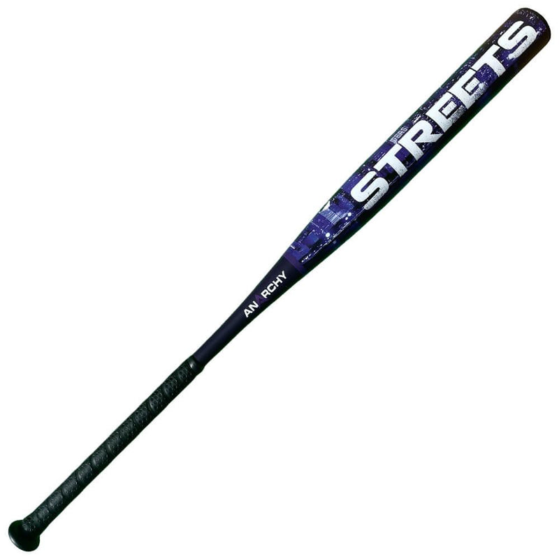 Anarchy Streets (Purple) 1PC 12.5″ Barrel 1oz End Load USA/ASA Slowpitch Softball Bat A22ASTRS121-1