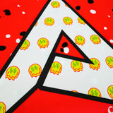 Anarchy Bat Company Short Sleeve Shirt - Pink/Yellow Speckled Fade