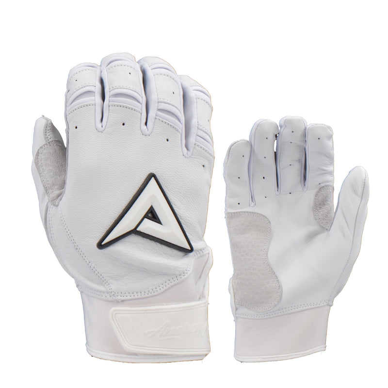 Anarchy Grindstone Short Cuff Batting Glove - Whiteout - Black