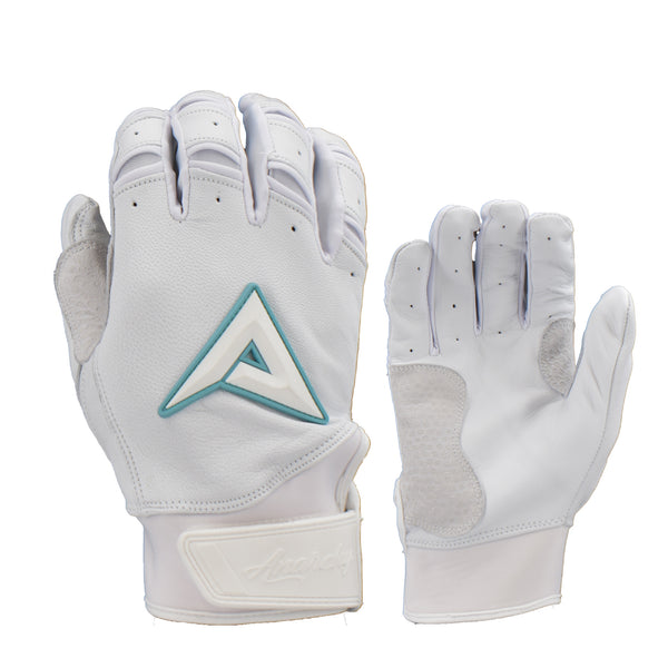 Anarchy Grindstone Short Cuff Batting Glove - Whiteout - Mint