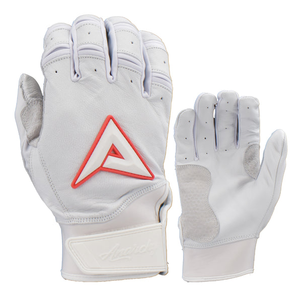 Anarchy Grindstone Short Cuff Batting Glove - Whiteout - Red