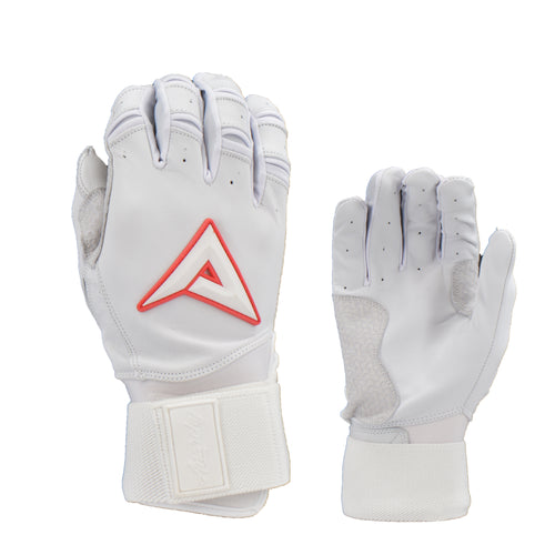 Anarchy Grindstone Long Cuff Batting Glove - Whiteout - Red