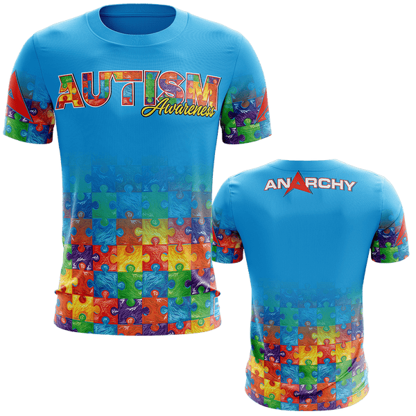 Anarchy Bat Company Short Sleeve Shirt - Autism Awareness - Smash It Sports