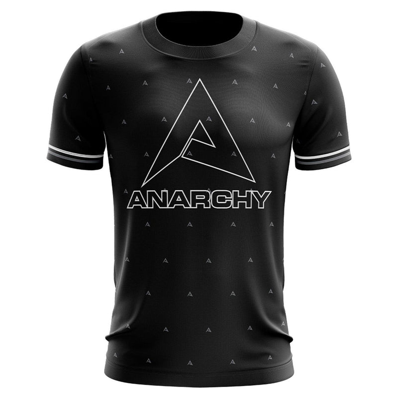 Anarchy Bat Company Short Sleeve Shirt - Small Logo Repeat (Black/White) - Smash It Sports