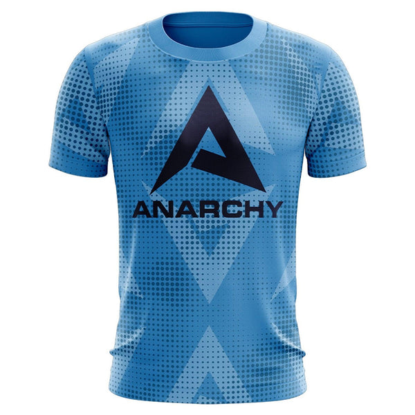 Anarchy Bat Company Short Sleeve Shirt - Large Logo Repeat (Carolina) - Smash It Sports
