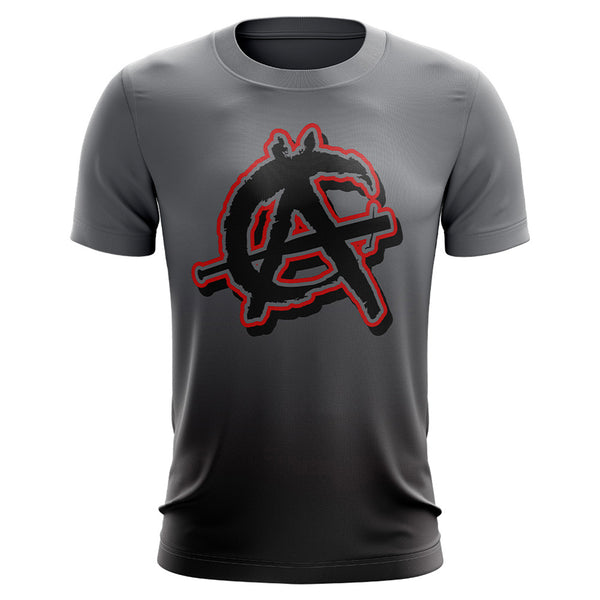 Anarchy Bat Company Short Sleeve Shirt - Fade (Charcoal/Black) - Smash It Sports