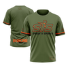 Smash It Sports Short Sleeve Shirt - The League (Army Green/Orange)