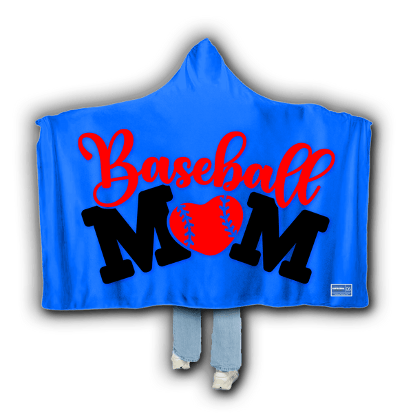 Hooded Blanket - Baseball Mom