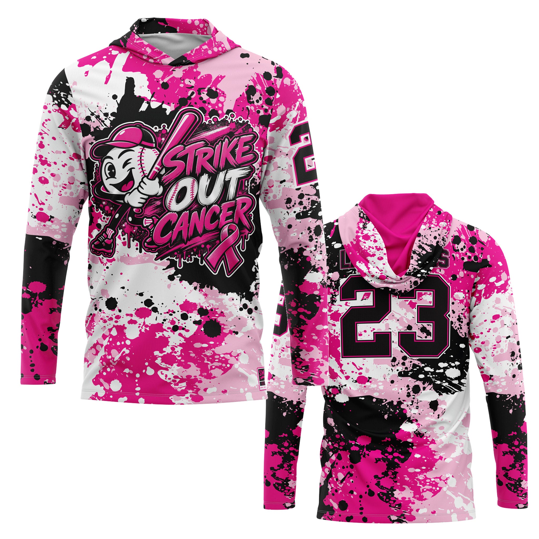 2026 Smash It Sports Breast Cancer Awareness Hooded Long Sleeve (Customized Buy-In) Smashie