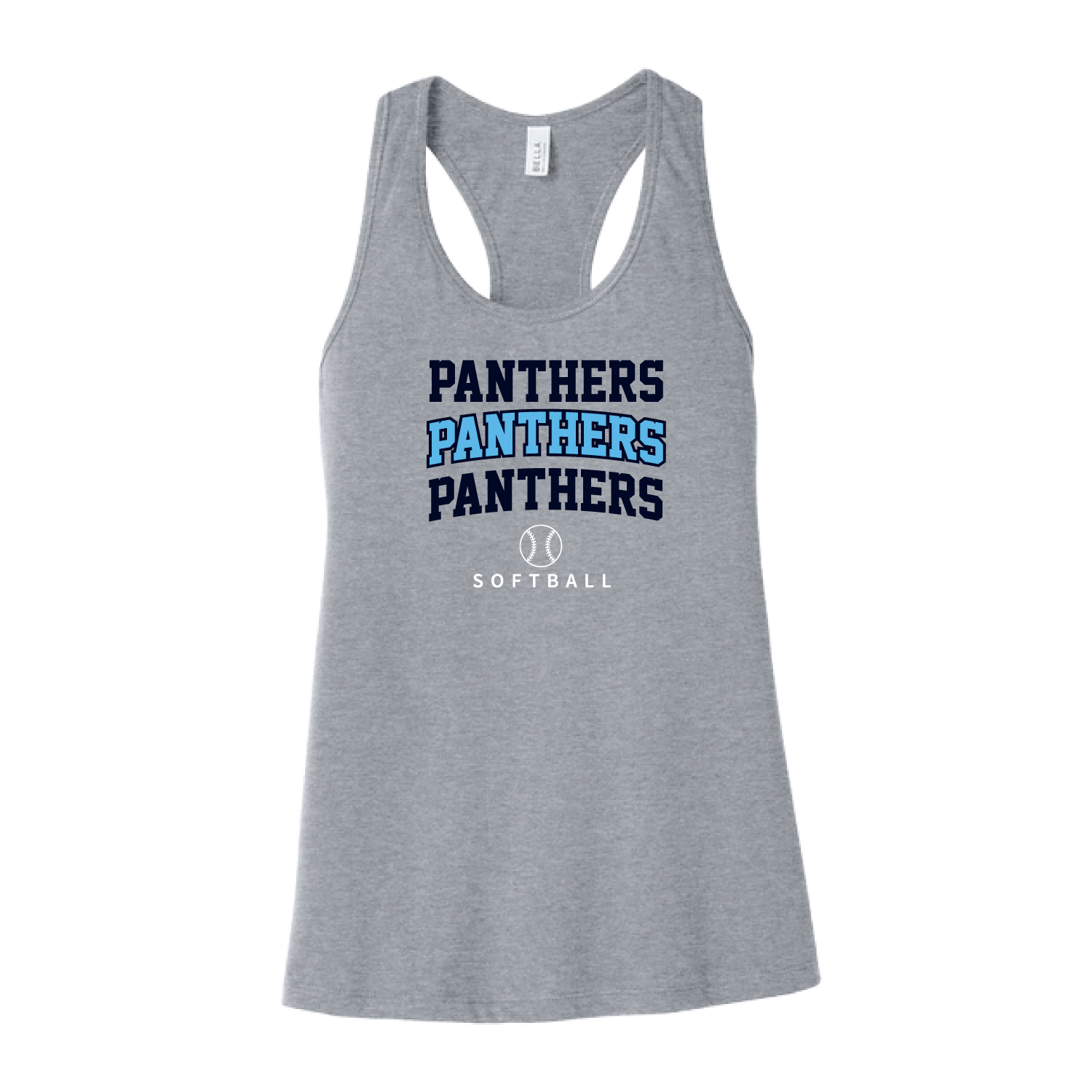 Pittsford Panthers Softball Women's Racerback Tank Top (Multiple Designs)
